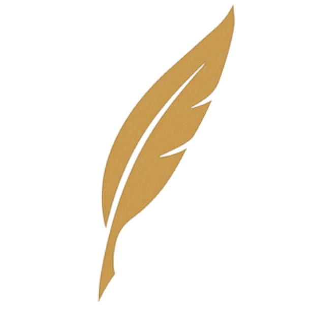 Textschreiber.com Logo – goldene Feder